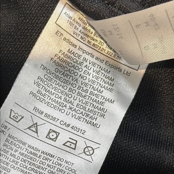 Adidas Women's Black and White Slim Fit Joggers with Iconic Stripes Size Medium - Picture 5 of 8